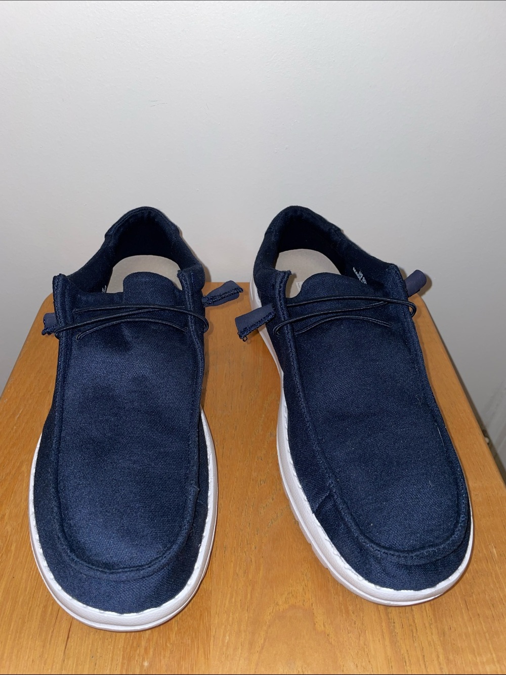 Men's Casual Canvas Slip-On Shoes - Black Size 10